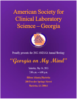 American Society for Clinical Laboratory Science â Georgia