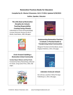 Restorative Practices Books for Educators