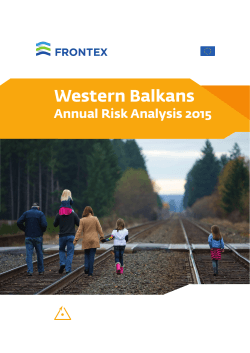Western Balkans Annual Risk Analysis 2015 - Frontex