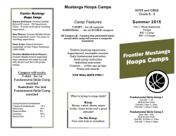 Summer 2015 Mustangs Hoops Camps Camp Features