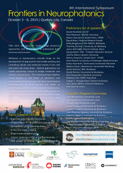 FINS4 Poster - 4th International Frontiers in Neurophotonics
