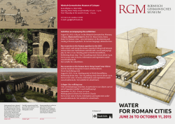 WATER FOR ROMAN CITIES