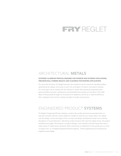 architectural metals engineered product systems