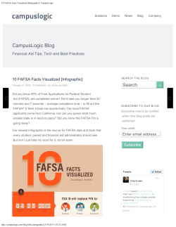 10 FAFSA Facts Visualized [Infographic] | CampusLogic