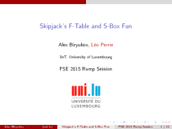 slides - FSE 2015 rump session