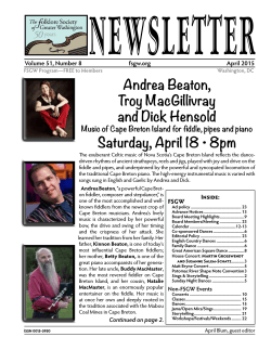 7:30 pM - Folklore Society of Greater Washington