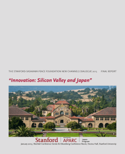 âInnovation: Silicon Valley and Japanâ