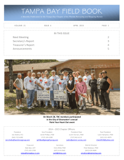Issue 4 â April 2015 - Tampa Bay Chapter of FSMS