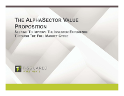 The AlphaSector Value Proposition Presentation - F