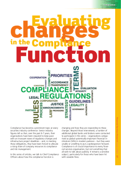 in the Compliance - Financial Services Research