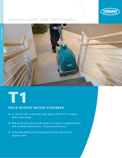 T1 Walk-Behind Micro Scrubber