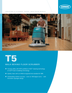 T5 Walk-Behind Floor Scrubber