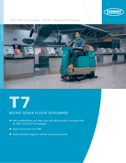 T7 Micro-Rider Floor Scrubber