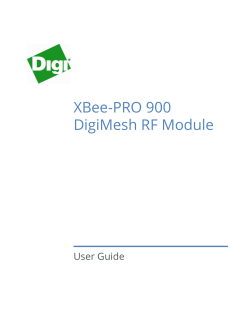 XBee-PRO 900 DigiMesh RF Module User Guide