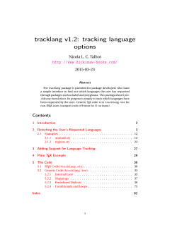 tracklang: tracking language options