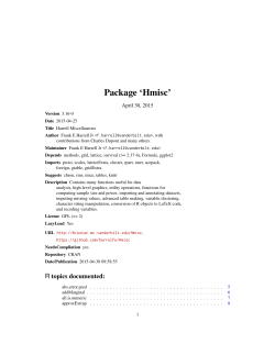 Package `Hmisc`