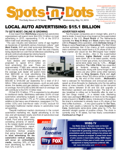 LOCAL AUTO ADVERTISING: $15.1 BILLION