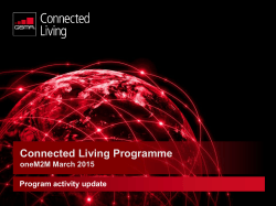 Connected Living Programme - FTP