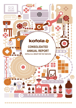 1 the directors` report on the activities of the kofola sa group