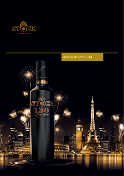 Stock Spirits Group PLC Annual Report 2014