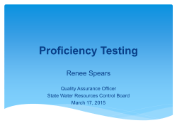 Proficiency Testing