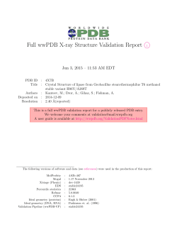 Full wwPDB X-ray Structure Validation Report i