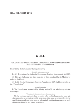 Bill-No-10-Employment-Relations - Parliament of Republic of Fiji