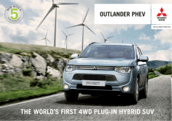 Mitsubishi Outlander PHEV Brochure v3