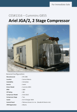 Ariel JGA/2, 2 Stage Compressor