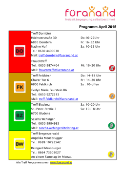 Programm April 2015
