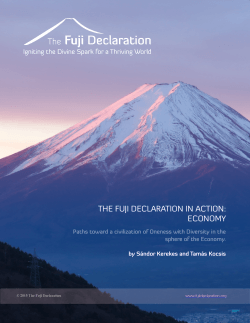 Report - The Fuji Declaration