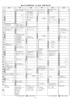 è¤å¥³å­ä¸­å­¦é«ç­å­¦æ ¡ 2015å¹´åº¦ å¹´éè¡äºäºå®