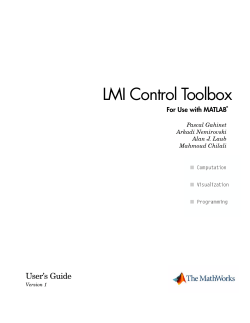 LMI Control Toolbox