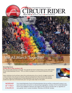 May 27, 2015 - First United Methodist Church