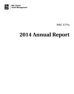 2014 Annual Report - RBC Global Asset Management