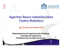 Agentes Racionales Sociales Teatro RobÃ³tico