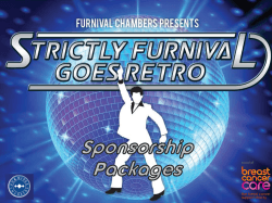 Strictly Furnival Sponsorship Package 2015