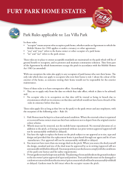 park-rules-lea-villa - Fury Park Home Estates