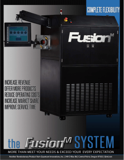 system overview - The Fusion Advantage