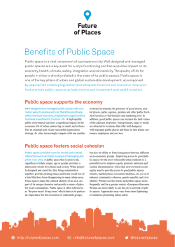 PDF: FoP-document about the value of Public Space
