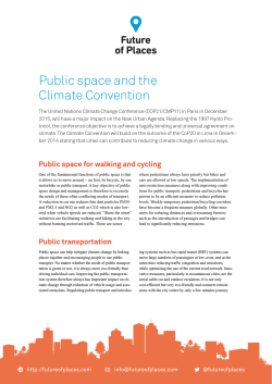 Public Space and the Climate Convention Cop21
