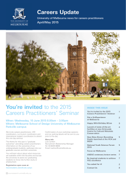Careers Update You`re invited to the 2015 Careers