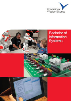 Bachelor of Information Systems 2015 brochure