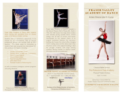 FVAD Brochure 2015.pages - Fraser Valley Academy of Dance
