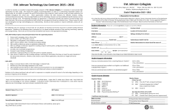 registration form - FW Johnson Collegiate