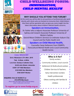 WS21CWF Child Wellbeing Forum