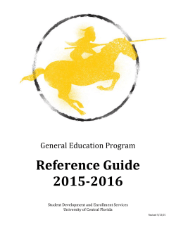 University of Central - First Year Advising and Exploration