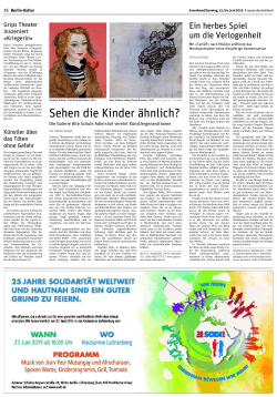 Pressestimmen - Galerie Alte Schule Adlershof