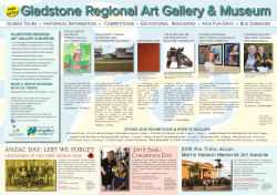 ANZAC DAY: LEST WE FORGET - Gladstone Regional Art Gallery