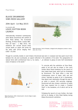 View press release - Sims Reed Gallery